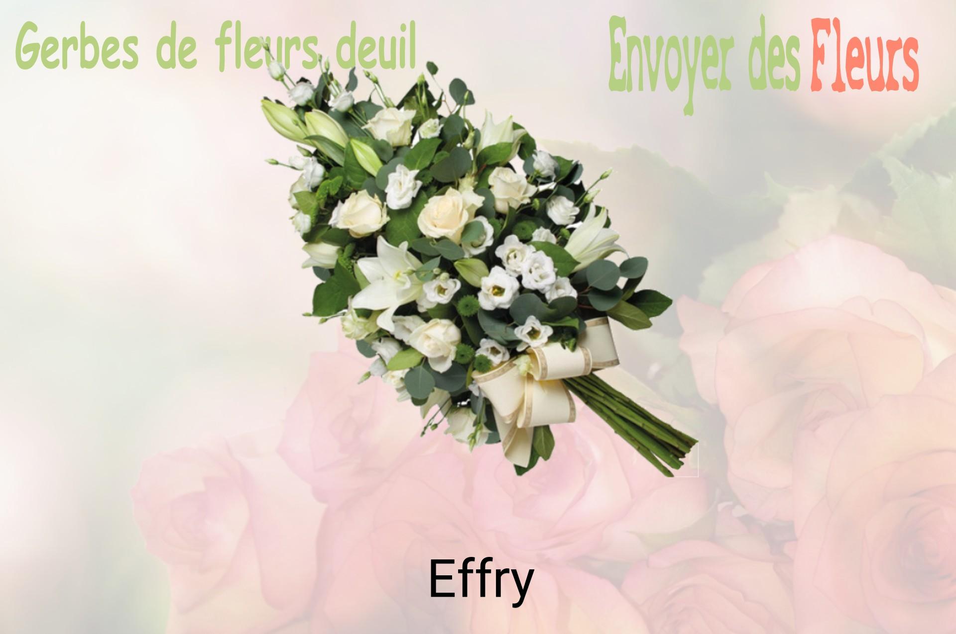 Gerbe de fleurs de deuil livrée à Effry